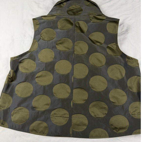 Sun Kim Womens Vest Topper Size Med Polka Dot Lagenlook Asymmetrical Jacket USA - Picture 5 of 6